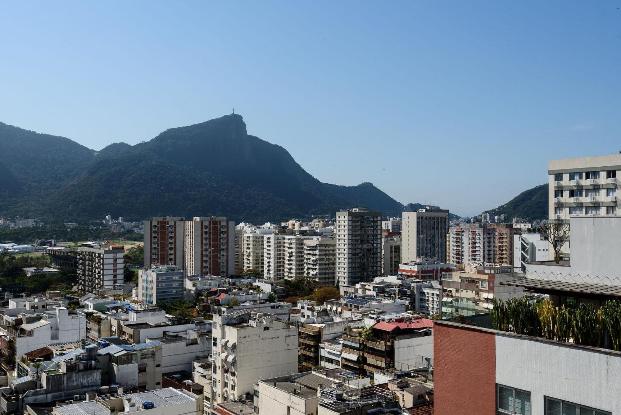 Flat Com Piscina E Varanda Com Vista Mar E Cristo Apartment Rio de Janeiro Exterior photo