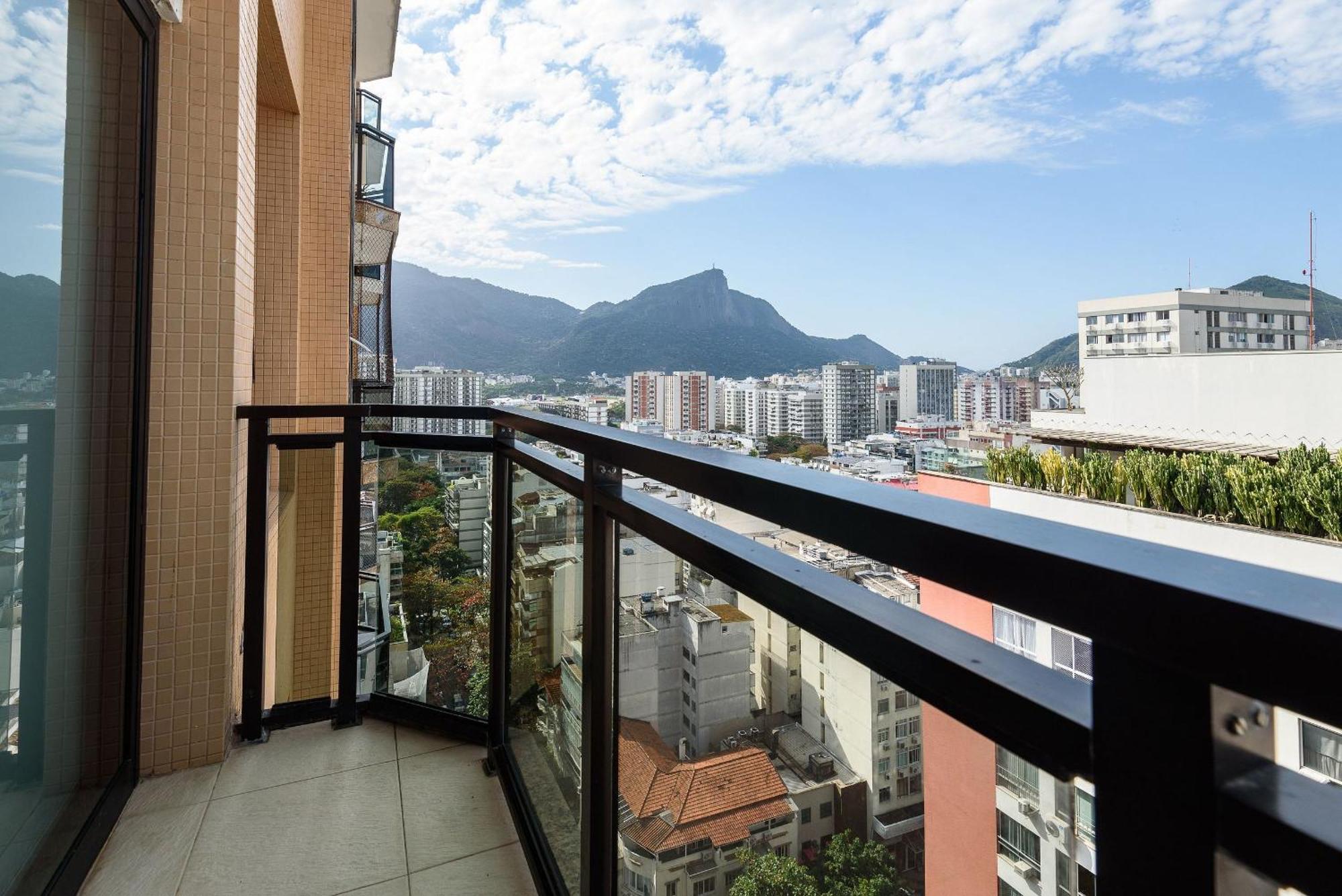 Flat Com Piscina E Varanda Com Vista Mar E Cristo Apartment Rio de Janeiro Exterior photo