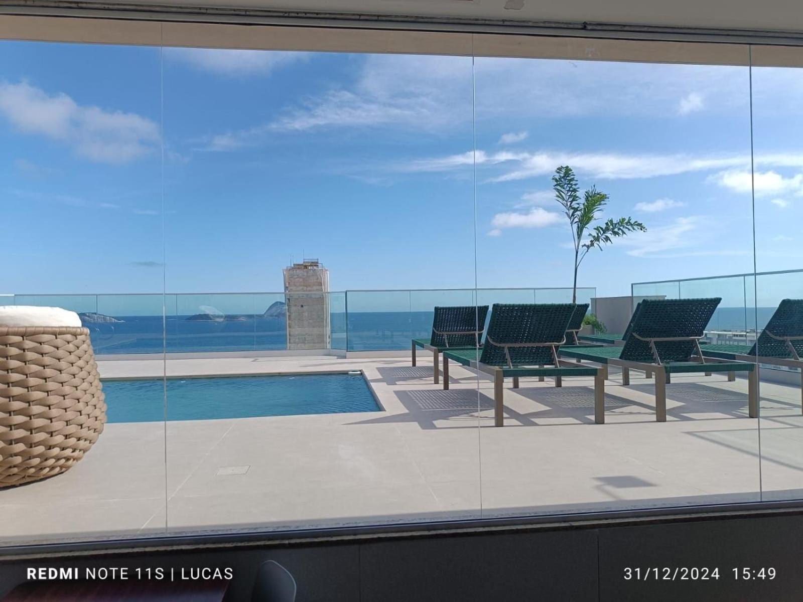 Flat Com Piscina E Varanda Com Vista Mar E Cristo Apartment Rio de Janeiro Exterior photo